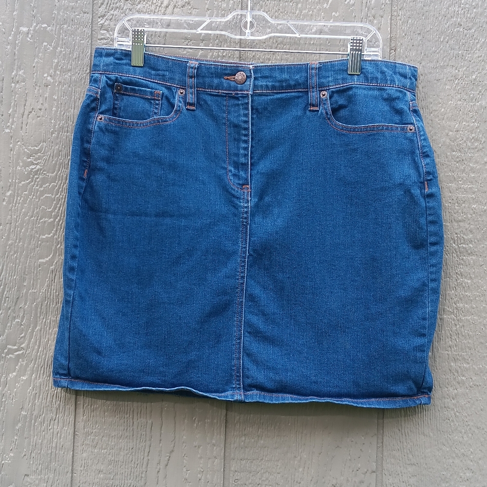 J. Crew 5-pocket Denim Mini Skirt With Stretch Size 32